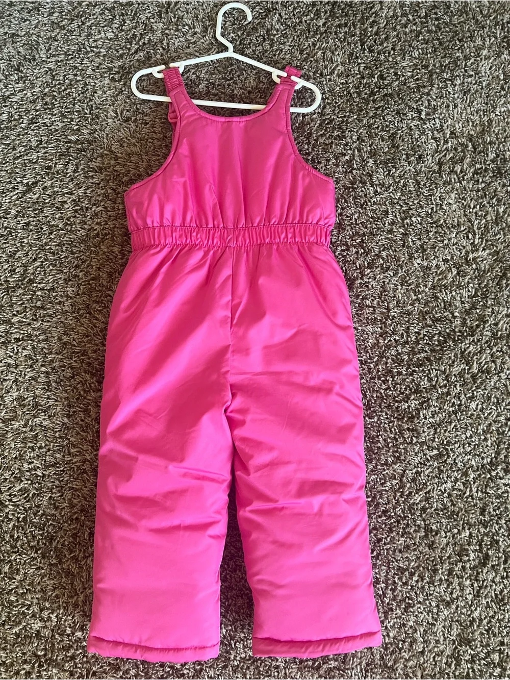 Girls' Bright Pink Insulated Snow Bib Pants